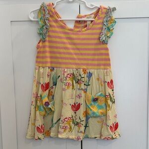 Colorful Floral and Striped Kids shirt